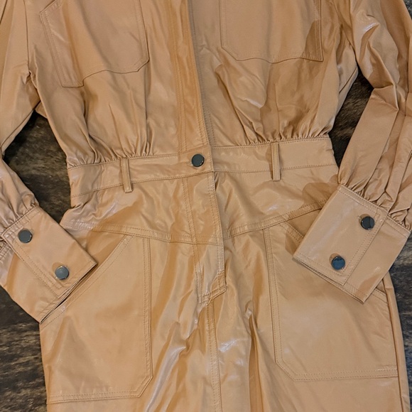 TCEC Caramel Tan Faux-Leather Utility Jacket - Picture 2 of 5